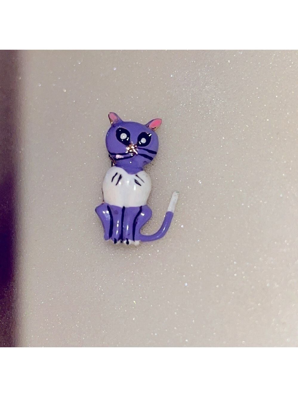 Vintage Kitty Cat Scatter Pin set of 2 Deadstock - Picture 3 of 4